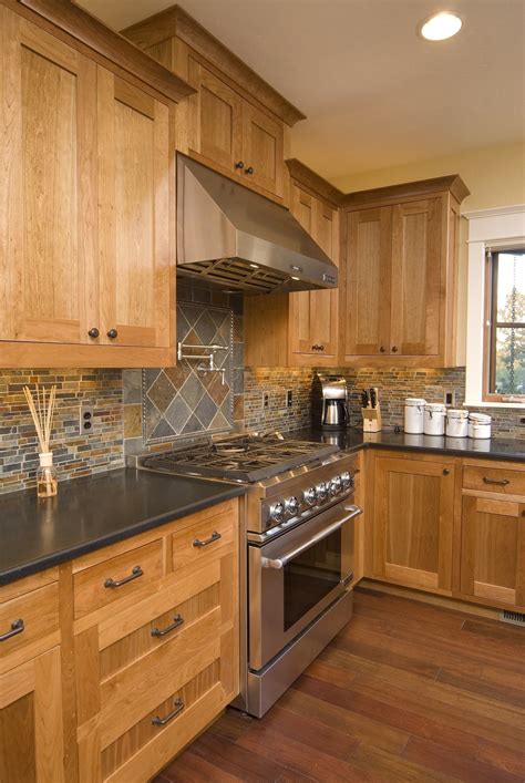 stainless steel backsplash color acid copper color maple cabinets|maple backsplash kitchen cabinets.